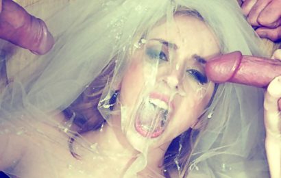 La mariée se prend une orgie de sperme